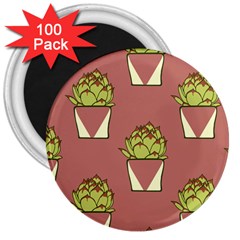 Cactus Pattern Background Texture 3  Magnets (100 Pack) by HermanTelo