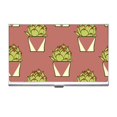 Cactus Pattern Background Texture Business Card Holder by HermanTelo