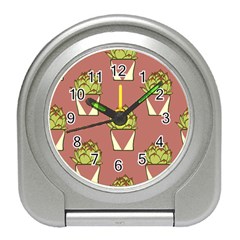 Cactus Pattern Background Texture Travel Alarm Clock