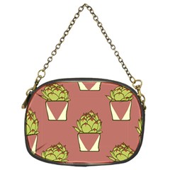 Cactus Pattern Background Texture Chain Purse (two Sides) by HermanTelo