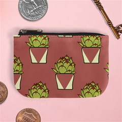 Cactus Pattern Background Texture Mini Coin Purse