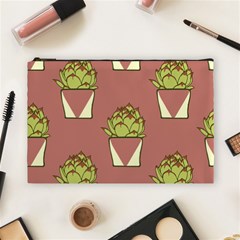 Cactus Pattern Background Texture Cosmetic Bag (large)