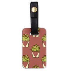 Cactus Pattern Background Texture Luggage Tag (one Side)