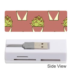 Cactus Pattern Background Texture Memory Card Reader (stick)