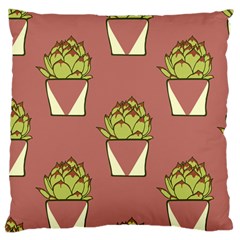 Cactus Pattern Background Texture Large Cushion Case (two Sides)