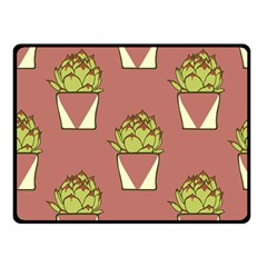 Cactus Pattern Background Texture Double Sided Fleece Blanket (small) 