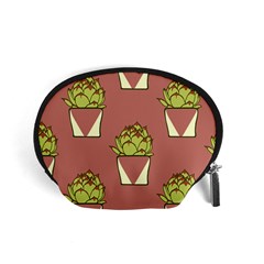 Cactus Pattern Background Texture Accessory Pouch (small) by HermanTelo