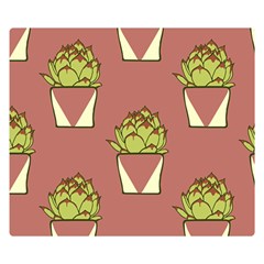 Cactus Pattern Background Texture Double Sided Flano Blanket (small)  by HermanTelo