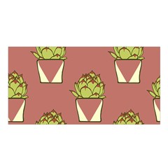 Cactus Pattern Background Texture Satin Shawl