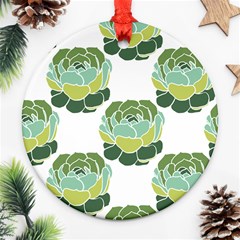 Cactus Pattern Ornament (Round)