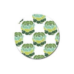 Cactus Pattern Magnet 3  (Round)