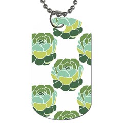 Cactus Pattern Dog Tag (One Side)