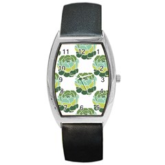 Cactus Pattern Barrel Style Metal Watch