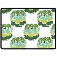 Cactus Pattern Fleece Blanket (Large) 