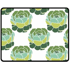 Cactus Pattern Fleece Blanket (Medium) 