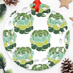 Cactus Pattern Ornament (Round Filigree)