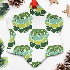 Cactus Pattern Ornament (Snowflake)