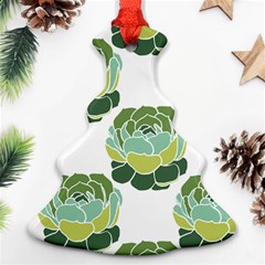 Cactus Pattern Christmas Tree Ornament (Two Sides)