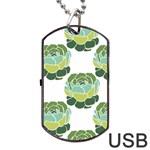 Cactus Pattern Dog Tag USB Flash (One Side) Front