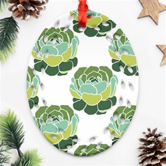 Cactus Pattern Ornament (Oval Filigree)