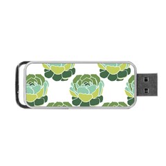 Cactus Pattern Portable Usb Flash (two Sides) by HermanTelo