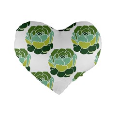 Cactus Pattern Standard 16  Premium Heart Shape Cushions