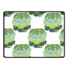 Cactus Pattern Double Sided Fleece Blanket (Small) 