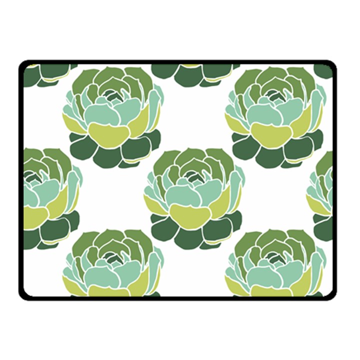 Cactus Pattern Double Sided Fleece Blanket (Small) 