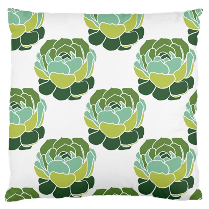 Cactus Pattern Large Flano Cushion Case (One Side)