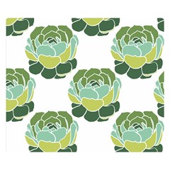 Cactus Pattern Double Sided Flano Blanket (Small) 