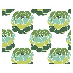 Cactus Pattern Double Sided Flano Blanket (Medium) 