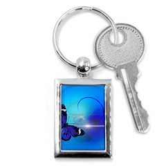 Butterfly Animal Insect Key Chain (rectangle) by HermanTelo