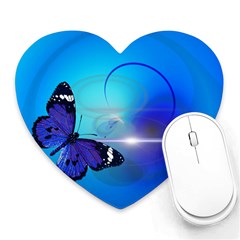 Butterfly Animal Insect Heart Mousepads