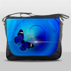 Butterfly Animal Insect Messenger Bag by HermanTelo