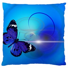 Butterfly Animal Insect Large Cushion Case (two Sides) by HermanTelo