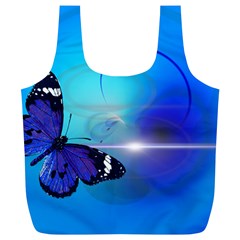 Butterfly Animal Insect Full Print Recycle Bag (xl) by HermanTelo