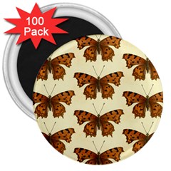 Butterflies Insects Pattern 3  Magnets (100 Pack) by HermanTelo