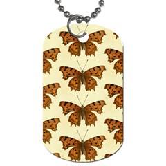 Butterflies Insects Pattern Dog Tag (one Side) by HermanTelo