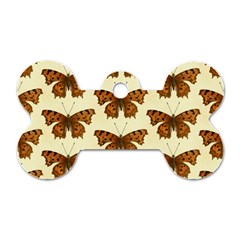 Butterflies Insects Pattern Dog Tag Bone (one Side) by HermanTelo