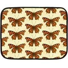 Butterflies Insects Pattern Double Sided Fleece Blanket (mini) 