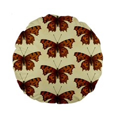 Butterflies Insects Pattern Standard 15  Premium Round Cushions