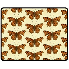 Butterflies Insects Pattern Double Sided Fleece Blanket (medium) 