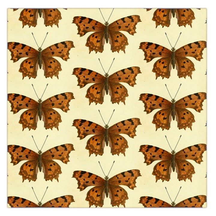 Butterflies Insects Pattern Large Satin Scarf (Square)