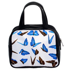 Butterfly Unique Background Classic Handbag (two Sides) by HermanTelo