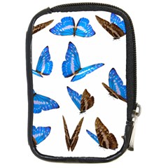 Butterfly Unique Background Compact Camera Leather Case by HermanTelo