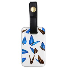 Butterfly Unique Background Luggage Tag (one Side) by HermanTelo