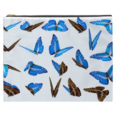 Butterfly Unique Background Cosmetic Bag (xxxl) by HermanTelo