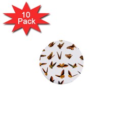 Butterflies Insect Swarm 1  Mini Buttons (10 Pack)  by HermanTelo