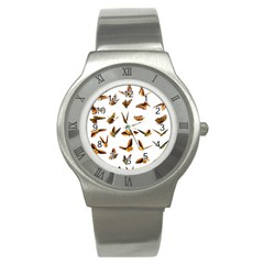 Butterflies Insect Swarm Stainless Steel Watch