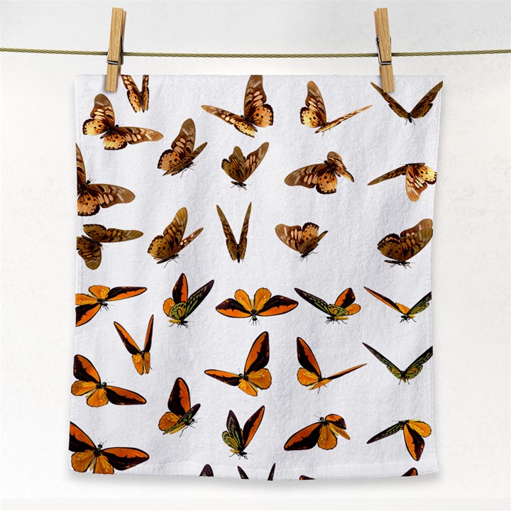 Butterflies Insect Swarm Face Towel